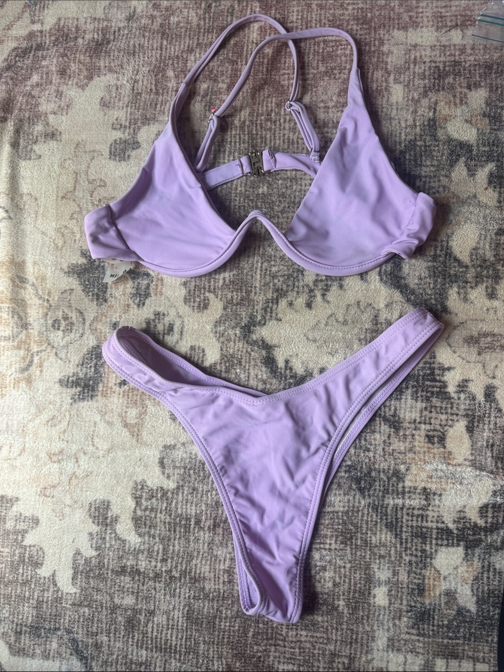 SHEIN Lavender Underwire Bikini Set